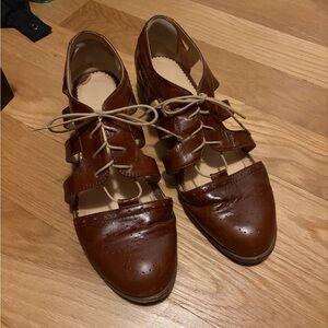 Brown Leather Women's Shoes